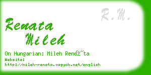 renata mileh business card